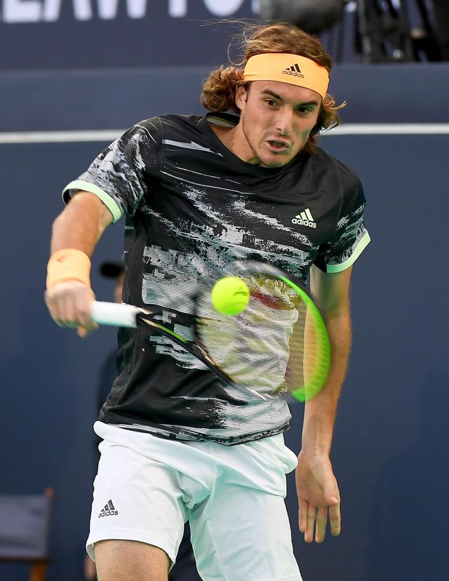 法国网球队强势美国网球队，西西帕斯高光表现